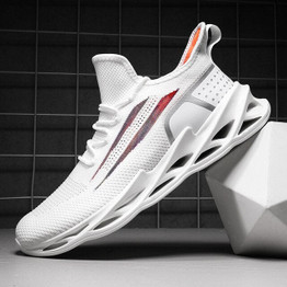 Men Blade Platform Breathable Mesh Sport Running Shoes