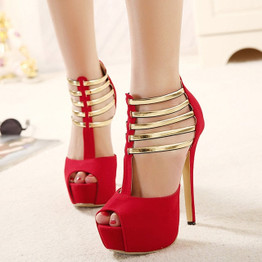Sexy High Heels Women Shoes Platform Peep Toe Pumps