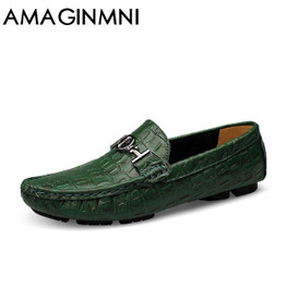 Driving Breathable Genuine Leather Flats Loafers Men Shoes Casual Fashion