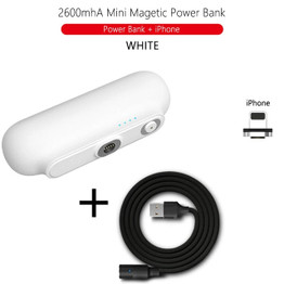 Mini Portable Power Bank - Magnetic Micro USB Charger