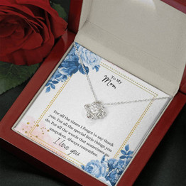 Mother's Day Gift [Best Gift 2021] Luxury Love Knot Necklace - Mom - Always Remember