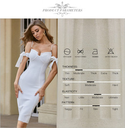 New Off Shoulder Bandage Sexy Spaghetti Strap Short Sleeve Bodycon Club Celebrity Evening Party Women's  Dress