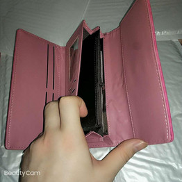 Women's wallet Faux Suede Long Wallet Women Matte Leather Lady Purse High Quality