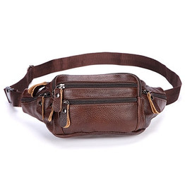 New Genuine Leather Waist Packs Fanny Pack Belt Bag Phone Pouch Bags