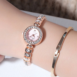 Ladies Bracelet Watch Women Luxury Fashion Rhinestone Quartz Watches