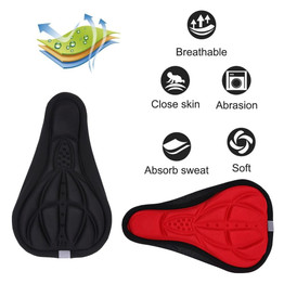 4 Colors Bicycle Saddle 3D Soft Cycling Seat Cover MTB Mountain Bike Sponge Pad 28x16cm