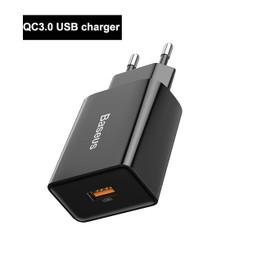 Baseus 18W Fast USB Charger Support Quick Charge 3.0 USB Type-C PD Charger