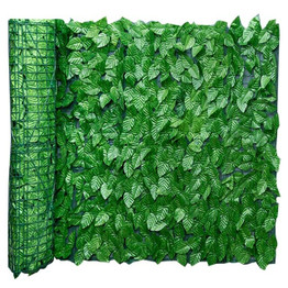 Artificial Green Leaf Garden Fence UV Fade Protected Privacy Retractable Fence