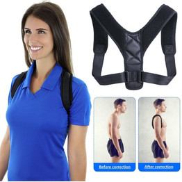Adjustable Back Posture Corrector Spine Back Shoulder Lumbar Brace Support Belt