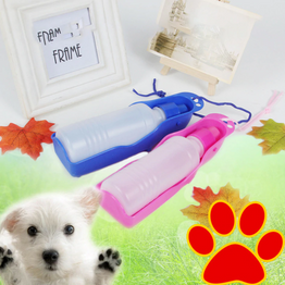 250ml/500ml Pet Dog Water Bottle Plastic Portable Water Bottle Pets Outdoor Travel Drinking Water Feeder Bowl Foldable