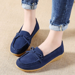 Womens Shoes Flats Casual Suede Loafers Women Sneakers Non-slip