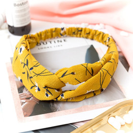 Women  Headband Vintage Cross Knot Elastic Hair Bands Soft Solid Girls Hairband Hair Accessories