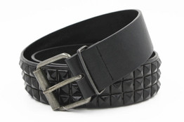 Shiny Pyramid Fashion Rivet Belt Men&Women's Studded Belt Punk Rock With Pin Buckle