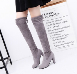 Faux Suede Slim Boots Sexy Over The Knee High Women Fashion Thigh High Boots