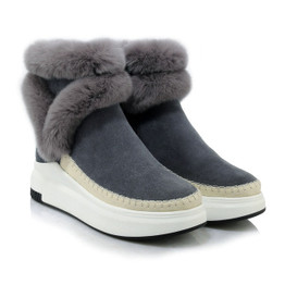 Genuine Leather Women snow Boots