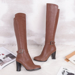 fashion high heels women knee high boots