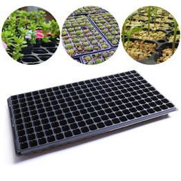 Durable 200 Holes Seedling Tray Garden Pots Planters Block Cassette Tray Plastic Nursery Pot Planting Trays