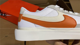 Blazer Sacai Low White Orange Shoes Sneakers