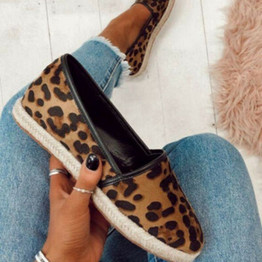 Espadrilles Women Flat Shoes Casual Slip On  Shoes Thick Bottom Lazy Loafers