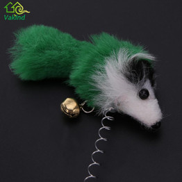Funny Cat Toys Elastic Feather False Mouse  3Pcs