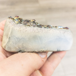 Rainbow Amethyst Druzy Heart-Large