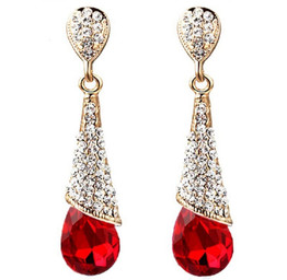 Tassel Imitation Teardrop-Shaped Earrings