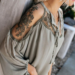 Fashion Pure Colour Chiffon Loose Long Sleeve Shirt