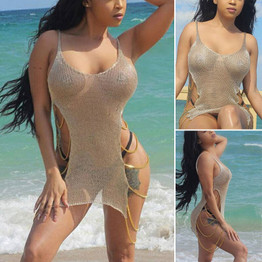 Sexy Mesh Bikini See-through Cover-Up