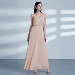 Sweetheart A-line V-neck Sleeveless Bridesmaid Dresses