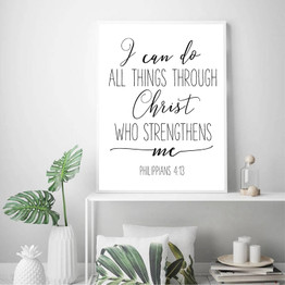 Bible Verse Nursery Wall Art Canvas
