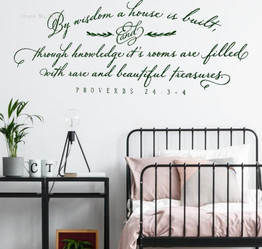 Built Christian Scripture Wall Sticker