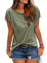 Round Neck  Patchwork Plain Short Sleeve T-Shirts