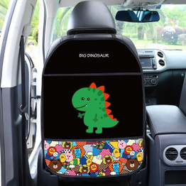 Cartoon Cute Car Seat Back Cover Protector for Kids Children 1Pcs Anti Kick Mat Waterproof Anti-dirt Protective Pad for Car