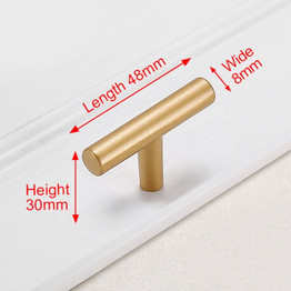 KAK European Style Matte Gold Cabinet Handles Solid Aluminum Alloy Kitchen Cupboard Pulls Drawer Knobs Furniture Handle Hardware