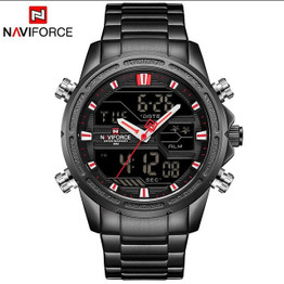 NAVIFORCE Watches for Men Luxury Brand Sport Quartz Wristwatch Waterproof Military Digital Male Clock Steel Relogio Masculino