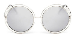 Vintage Oversize Sunglasses Metal Frame
