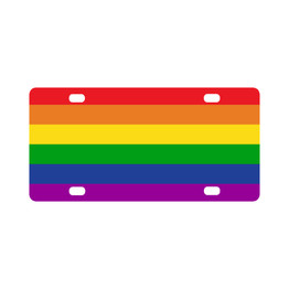 LGBT Pride Rainbow Licence Plate