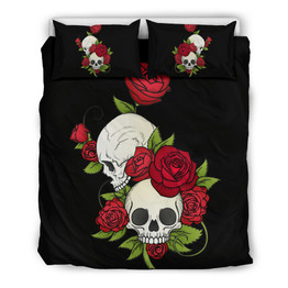 Skulls and Roses Bedding Set
