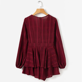 Elegant Long Sleeve Romper