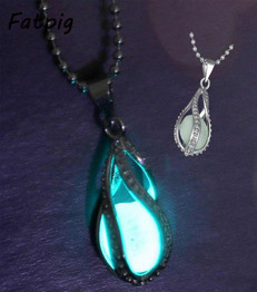 Teardrop Necklace - Glow in the Dark Pendant
