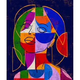 African Woman Colorful Canvas Painting Abstract Wall Art Posters and Prints Painting Scandinavian Art Pictures Room Decoration