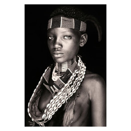 African Tribal People Portrait Wall Art Canvas Painting Tribal Women Men Posters and Prints Decorative Pictures for Living Room
