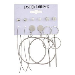 Tassel Acrylic Earrings For Women Bohemian Earrings Set Big Geometric Drop Earring 2020 Pearl Earrings Set DIY Fashion Jewelry