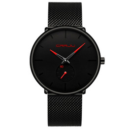 Mens Watches Luxury Quartz Watch Men Casual Slim Mesh Steel Waterproof Sport Watch