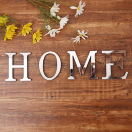 4Pcs Decorative Wall Mirror Mural Wall Art