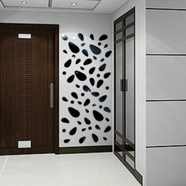 12Pcs 3D Mirror Vinyl Removable Wall Decal Home Decor Art