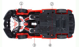 Sports Car Transformation Remote Control Kids Toy