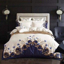 Blue White Bedding Set