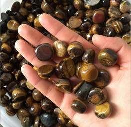 Yellow Tiger's Eye Stones Tumbled (50g bag)