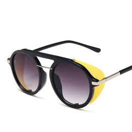 Fashionable retro gradient big frame sunglasses